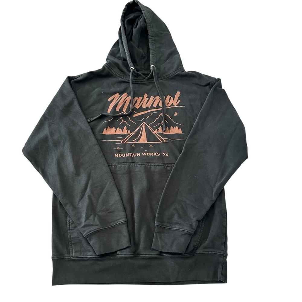 Marmot Mountain Works ’74 Black‎ Hoodie Sz S